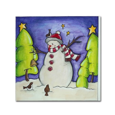 Trademark Fine Art Maureen Lisa Costello 'Winter Friends' Canvas Art, 18x18 ALI12325-C1818GG